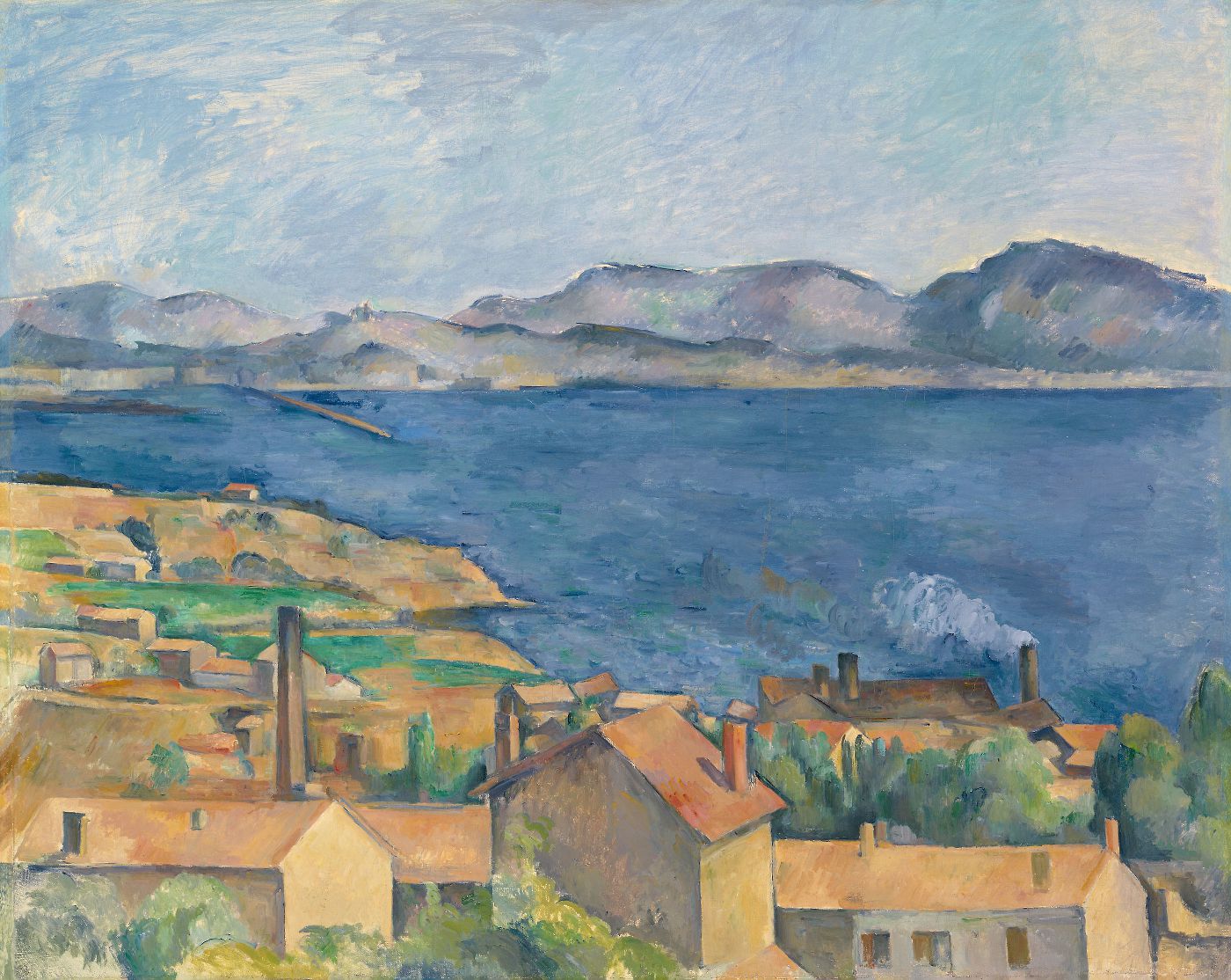 The Bay of Marseille, Seen from L'Estaque by Paul Cézanne, c. 1885